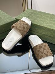 Gucci GG monogram brown slippers - 6