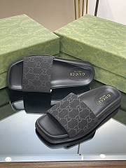 Gucci GG monogram black slippers 02 - 2