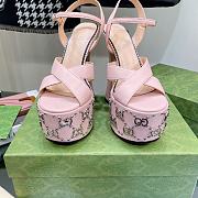 Gucci Pink Interlocking G Studs 15cm Heel - 6