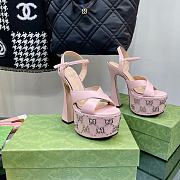 Gucci Pink Interlocking G Studs 15cm Heel - 2