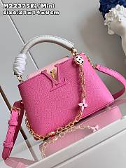 Louis Vuitton Capucines Pink Mini M20708 Bag - 2