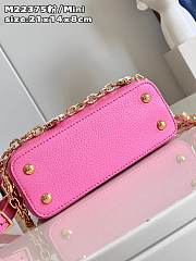 Louis Vuitton Capucines Pink Mini M20708 Bag - 3