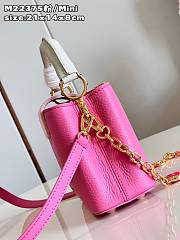 Louis Vuitton Capucines Pink Mini M20708 Bag - 4