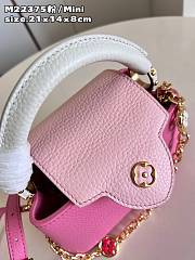 Louis Vuitton Capucines Pink Mini M20708 Bag - 5