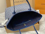 Louis Vuitton Neverfull MM Monogram Blue Bag  - 6