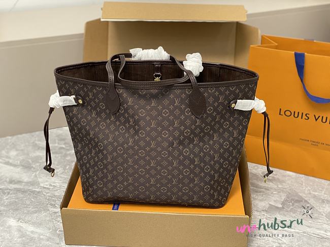 Louis Vuitton Neverfull MM Monogram Brown Bag - 1