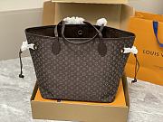 Louis Vuitton Neverfull MM Monogram Brown Bag - 3