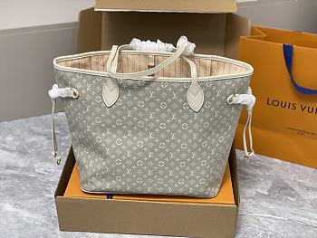 Louis Vuitton Neverfull MM Monogram White Bag