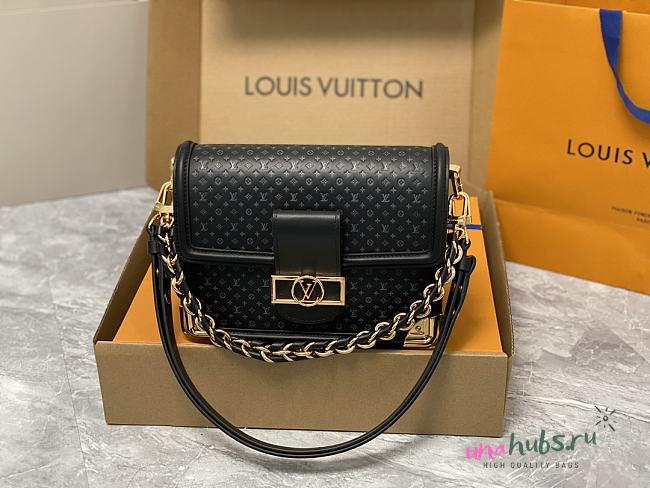 Louis Vuitton Dauphine MM Black Bag - 1