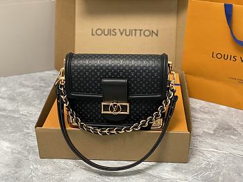 Louis Vuitton Dauphine MM Black Bag