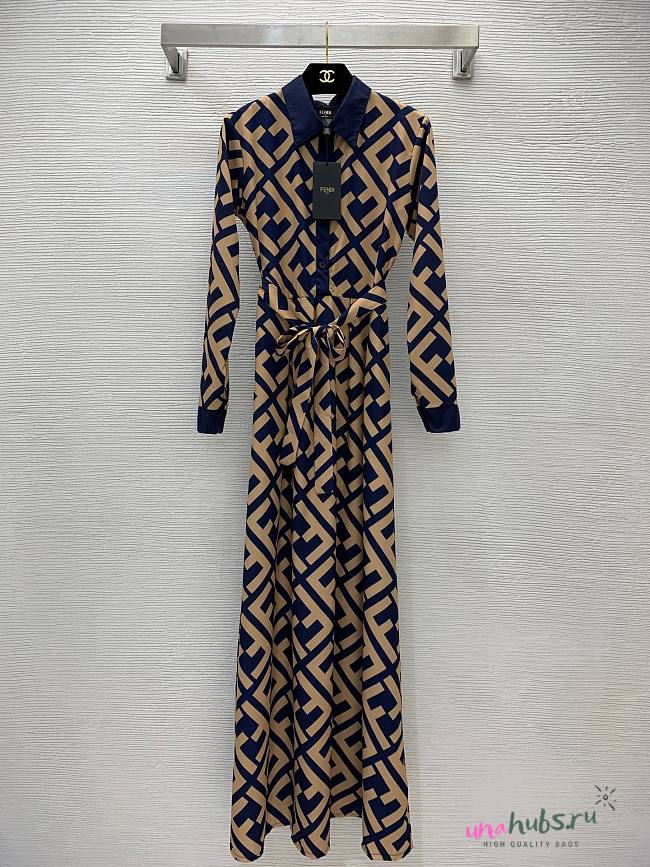 Fendi FF monogram long dress  - 1