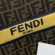 Fendi FF monogram yellow belt dress - 3