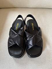 Prada black leather sandals - 2