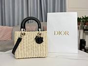 Dior Lady Rattan Black Bag - 1