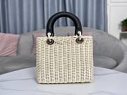 Dior Lady Rattan Black Bag - 3