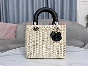 Dior Lady Rattan Black Bag - 4