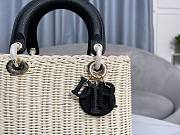 Dior Lady Rattan Black Bag - 2