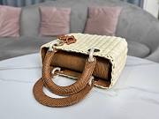 Dior Lady Rattan Brown Bag - 5