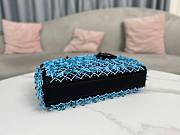 Dior Black Satin And Turquoise Beaded Fringe Lady D-Joy Bag - 4