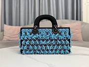 Dior Black Satin And Turquoise Beaded Fringe Lady D-Joy Bag - 5