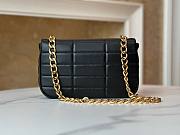 Celine Matelasse Monochrome Quilted Black Leather Bag  - 4