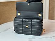 Celine Matelasse Monochrome Quilted Black Leather Bag  - 3