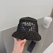 Prada rattan round hats ( 5 colors) - 6