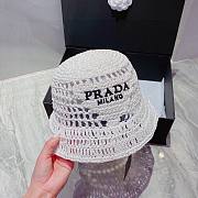 Prada rattan round hats ( 5 colors) - 5