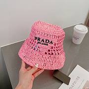 Prada rattan round hats ( 5 colors) - 4