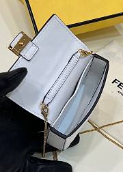 Fendi Nano White Baguette Charm - 4