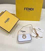 Fendi Nano White Baguette Charm - 3