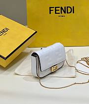 Fendi Nano White Baguette Charm - 2