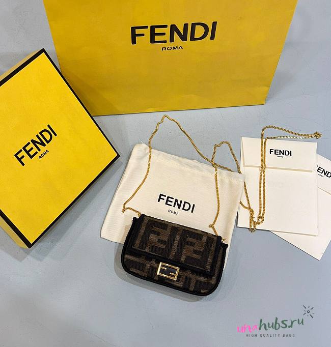 Fendi Nano Monogram Baguette Charm - 1