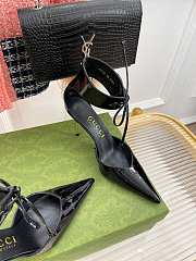 Gucci mid-heel black patent pump - 5