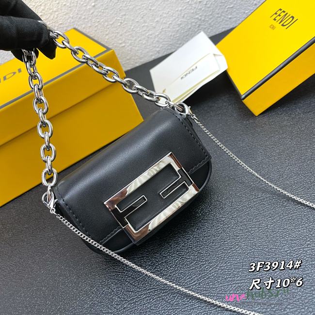 Fendi x Tiffany Nano Black Baguette Charm - 1