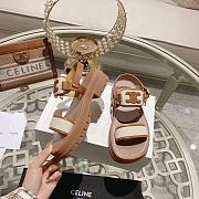 Celine Clea Triomphe Tan Sandal 02 - 5