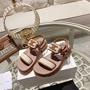 Celine Clea Triomphe Tan Sandal 02 - 6