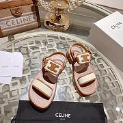 Celine Clea Triomphe Tan Sandal 02 - 4