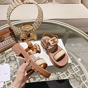 Celine Clea Triomphe Tan Sandal 02 - 2