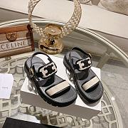 Celine Clea Triomphe Black Sandal 02 - 6