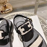 Celine Clea Triomphe Black Sandal 02 - 3