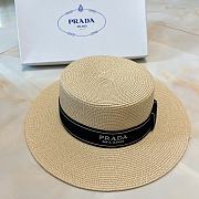 Prada Natural Straw Round Hat ( 4 colors) - 2