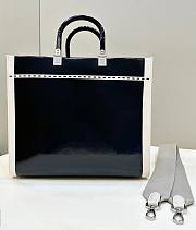 Fendi sunshine black leather large bag - 6