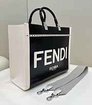 Fendi sunshine black leather large bag - 2