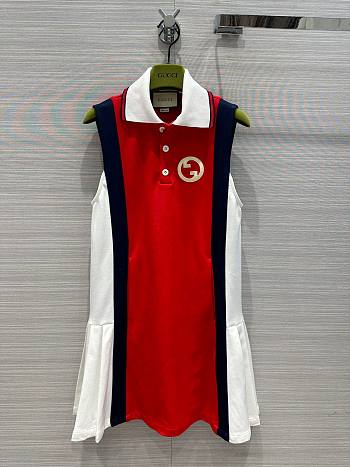 Gucci Red G Polo Dress