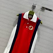 Gucci Red G Polo Dress - 4