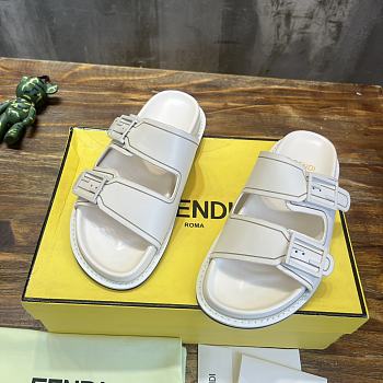 Fendi white sandal slippers