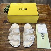 Fendi white sandal slippers - 5