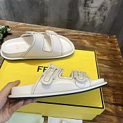 Fendi white sandal slippers - 4