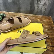 Fendi beige sandal slippers - 5